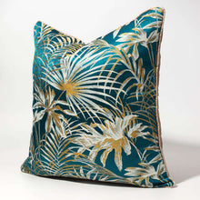 Charger l&#39;image dans la galerie, COLOR MATCHING ORCHID PEACOCK BLUE THROW PILLOWCASE
