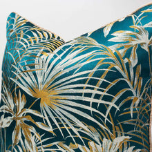 Cargar imagen en el visor de la galería, COLOR MATCHING ORCHID PEACOCK BLUE THROW PILLOWCASE
