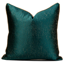 Cargar imagen en el visor de la galería, BEDSIDE FABRIC SLIGHTLY SHIMMERING DARK GREEN STARRY SKY PILLOWCASE
