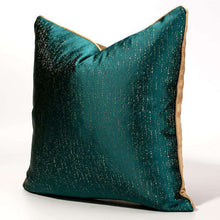 Cargar imagen en el visor de la galería, BEDSIDE FABRIC SLIGHTLY SHIMMERING DARK GREEN STARRY SKY PILLOWCASE
