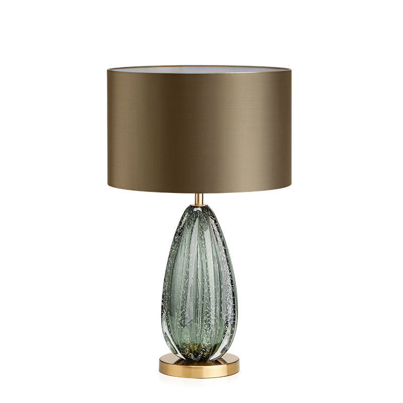 American style coloured glaze creative bedside  table lamp