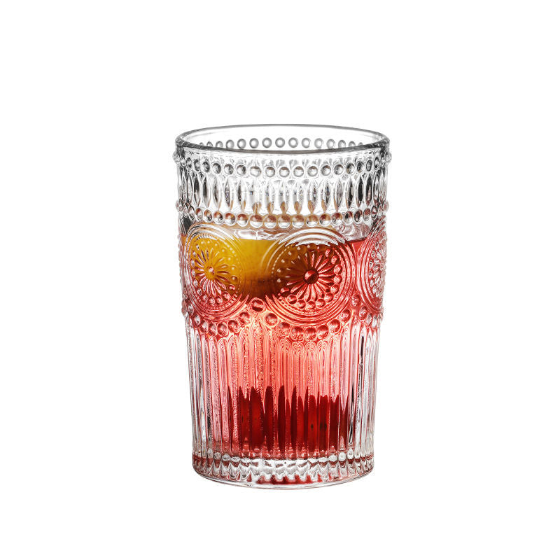 Phnom Penh Sunflower Glass Creative transparent heat-resistant water cup