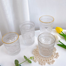 将图片加载到图库查看器，Phnom Penh Sunflower Glass Creative transparent heat-resistant water cup
