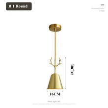 Charger l&#39;image dans la galerie, Modern full-copper lamps creative personality led chandelier
