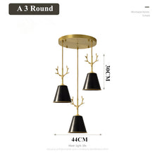 将图片加载到图库查看器，Modern full-copper lamps creative personality led chandelier
