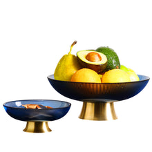 Carregar imagem no visualizador da galeria, Luxury nordic glass living room decoration fruit plate
