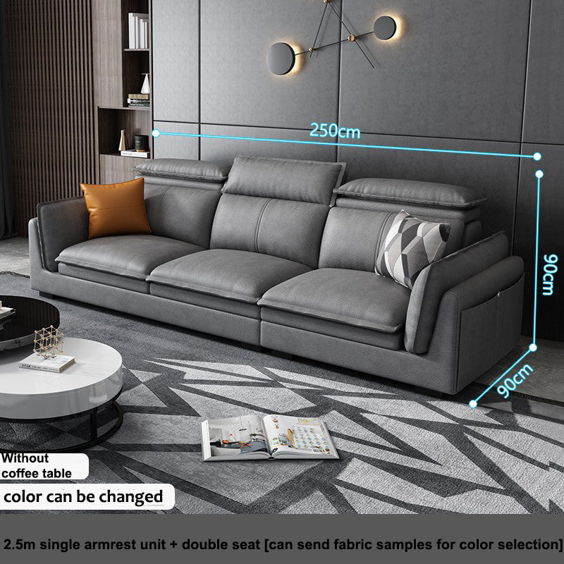 Nordic technology cloth three-proof simple sofa