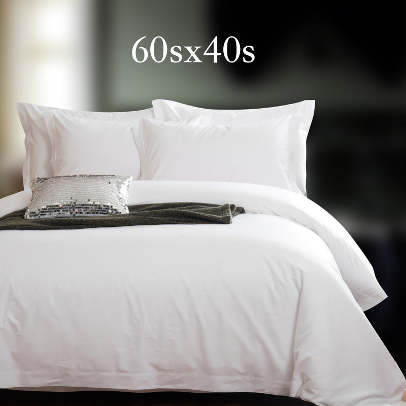 Hotel four-piece bedding 80S 100%cotton customization