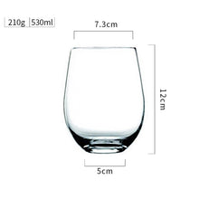 将图片加载到图库查看器，Transparent crystal glass juice cup drinking cup
