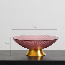 Charger l&#39;image dans la galerie, Luxury nordic glass living room decoration fruit plate
