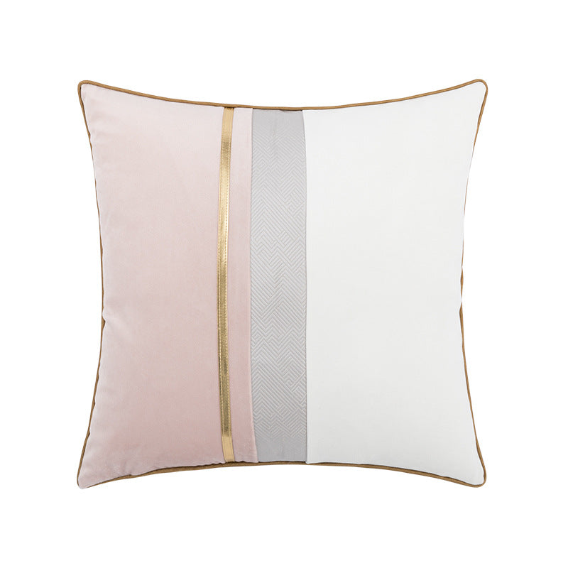 Modern light luxury model house pillowcase