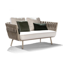 Carregar imagem no visualizador da galeria, Outdoor sofa courtyard woven rattan single sofa
