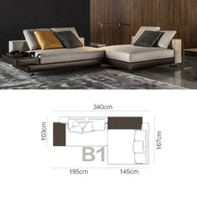 Carregar imagem no visualizador da galeria, Techno-cloth Italian minimalist fabric sofa
