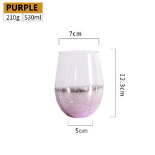 将图片加载到图库查看器，Electroplating star egg ins net celebrity mousse water juice cup
