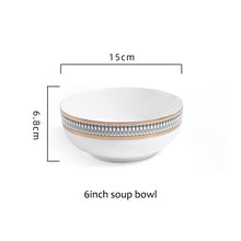 Cargar imagen en el visor de la galería, Nordic Ceramic Bowl and Plate Tableware Set
