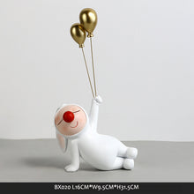 将图片加载到图库查看器，Home rabbit doll holding balloon decoration ideas decoration
