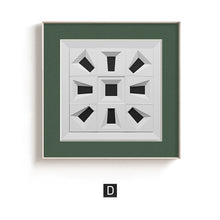 Charger l&#39;image dans la galerie, Modern minimalist green geometric decorative painting
