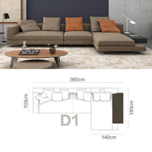 Carregar imagem no visualizador da galeria, Techno-cloth Italian minimalist fabric sofa
