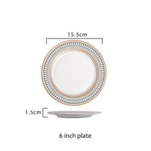 Cargar imagen en el visor de la galería, Nordic Ceramic Bowl and Plate Tableware Set
