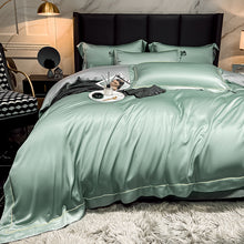 将图片加载到图库查看器，100s double-sided Tencel four-piece ice silk bedding
