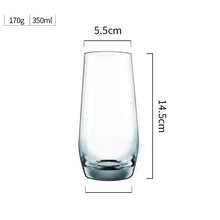 将图片加载到图库查看器，Transparent crystal glass juice cup drinking cup
