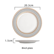 Cargar imagen en el visor de la galería, Nordic Ceramic Bowl and Plate Tableware Set
