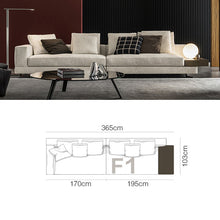 Carregar imagem no visualizador da galeria, Techno-cloth Italian minimalist fabric sofa
