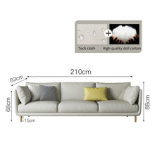 Cargar imagen en el visor de la galería, Tech cloth disposable modern minimalist sofa
