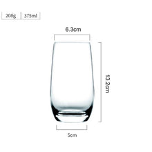 将图片加载到图库查看器，Transparent crystal glass juice cup drinking cup
