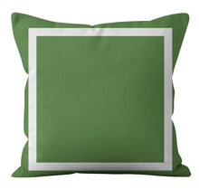 Cargar imagen en el visor de la galería, Green geometric pillowcase Nordic minimalist short plush pillowcase
