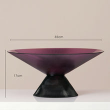 将图片加载到图库查看器，Luxury nordic glass living room decoration fruit plate
