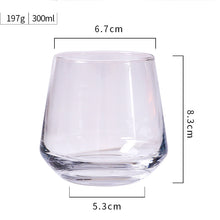 将图片加载到图库查看器，Transparent crystal glass juice cup drinking cup
