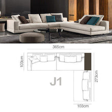 Carregar imagem no visualizador da galeria, Techno-cloth Italian minimalist fabric sofa
