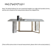 将图片加载到图库查看器，Nordic simple and modern marble dining table
