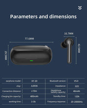 Carregar imagem no visualizador da galeria, XY-20 TWS Bluetooth V5.0 stereo wireless sport waterproof headset
